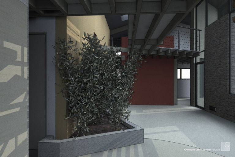 Maison bioclimatique à Bernadets — vue 1