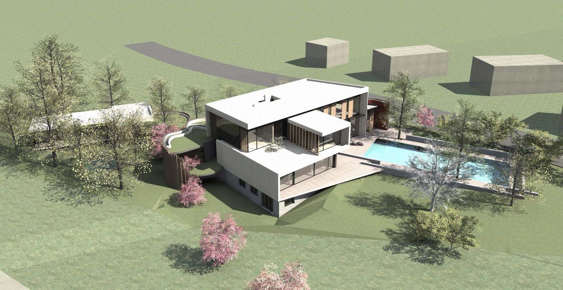 Réhabilitation extension et surélévation d’une maison individuelle à Anglet Allée de l'Impératrice — vue 2