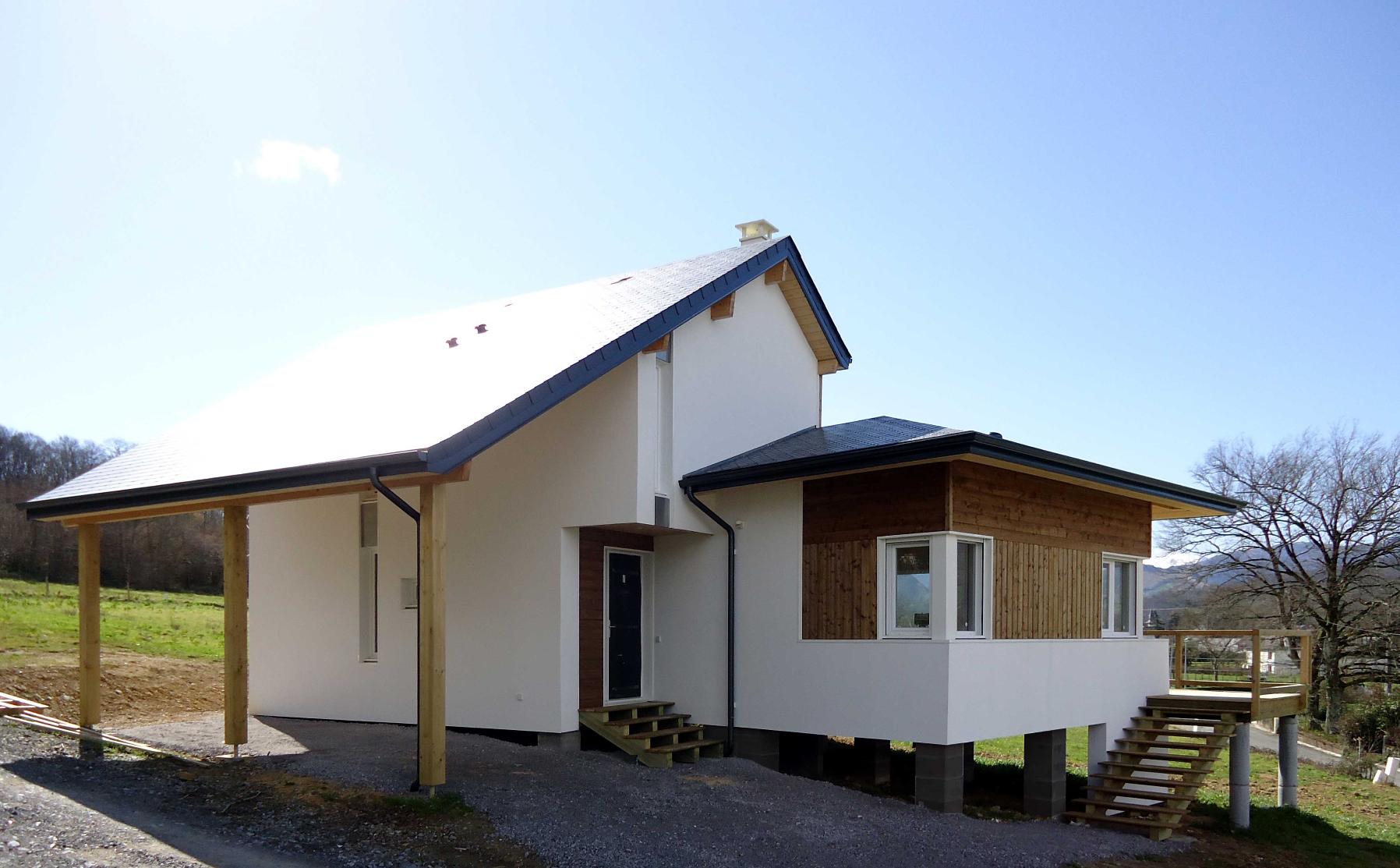 Construction d'une maison ossature bois à Trois Villes — vue 2