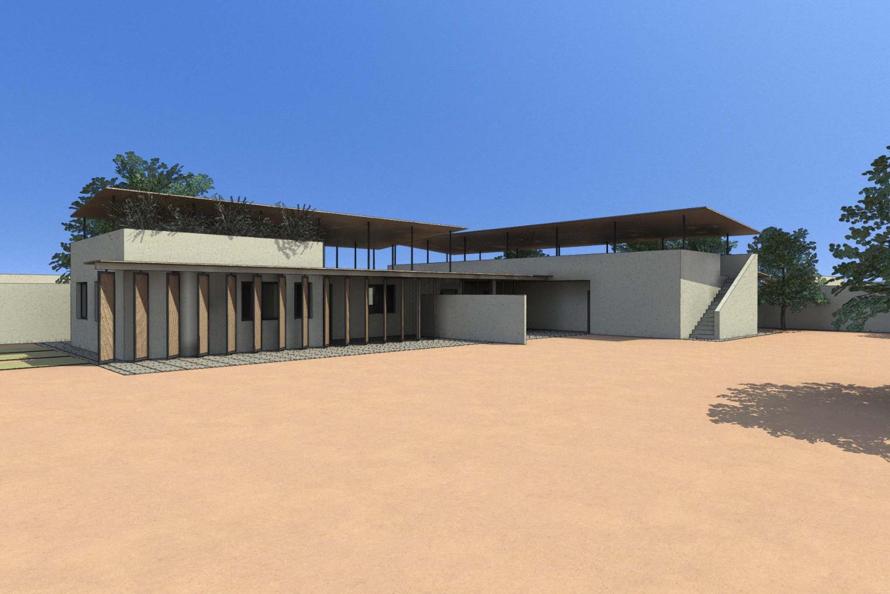 Maison et chambre d'hôtes bioclimatiques à N'diaganiao (Sénégal) — vue 6