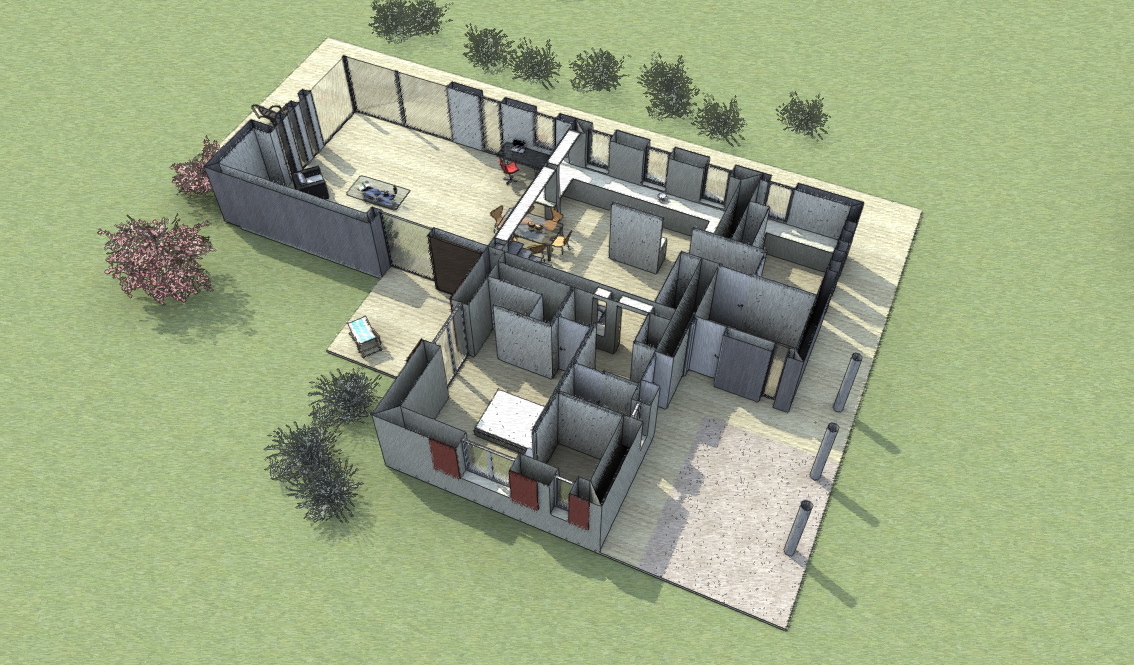 Réhabilitation et extension d’une maison individuelle à Saint Martin de Seignanx