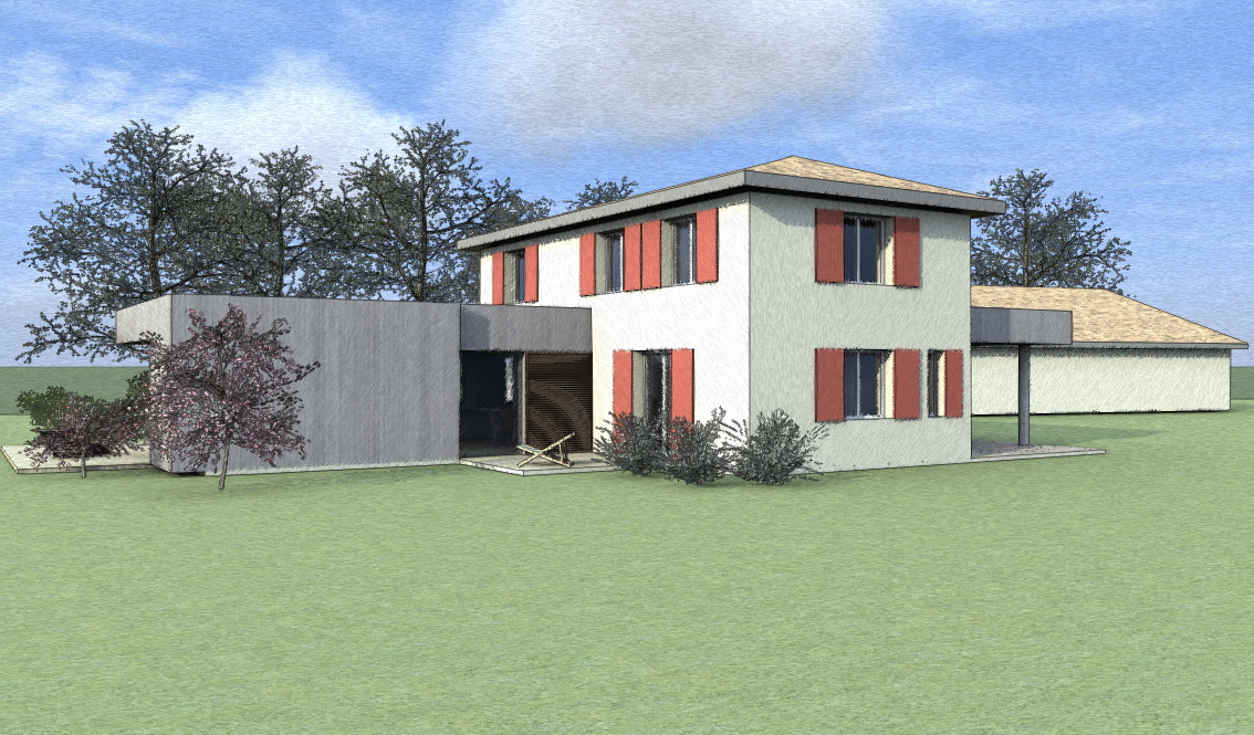 Réhabilitation et extension d’une maison individuelle à Saint Martin de Seignanx — vue 5