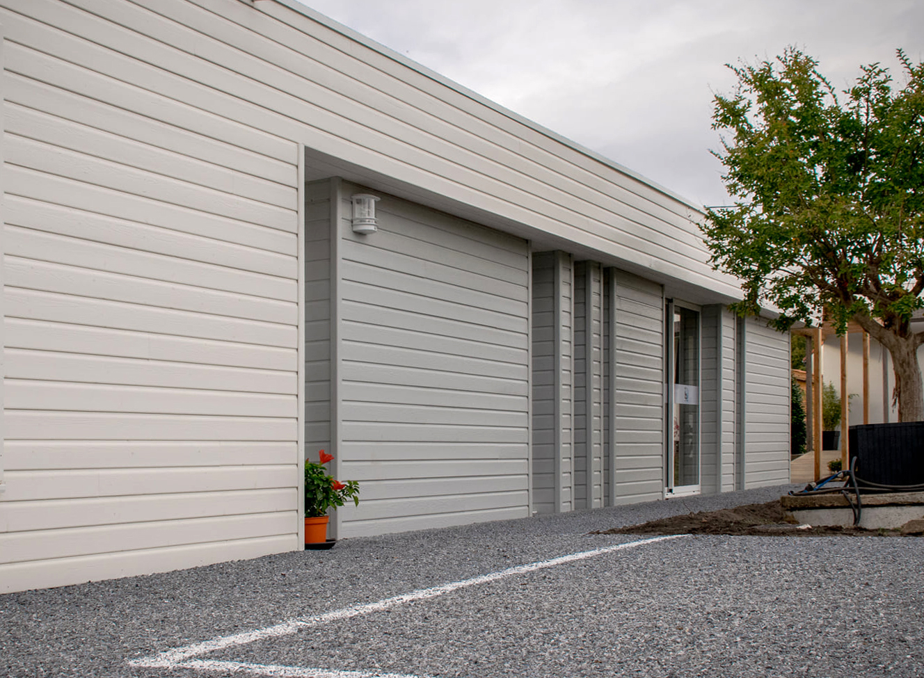 Construction d'un dojo ossature bois à Boucau — vue 4