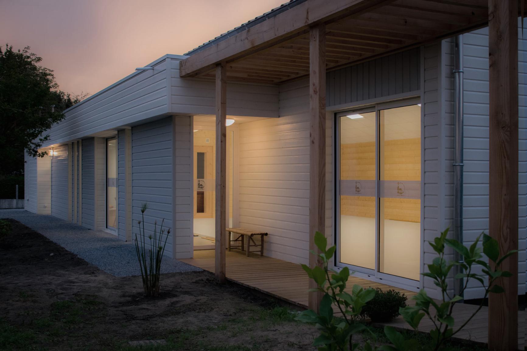 Construction d'un dojo ossature bois à Boucau — vue 5