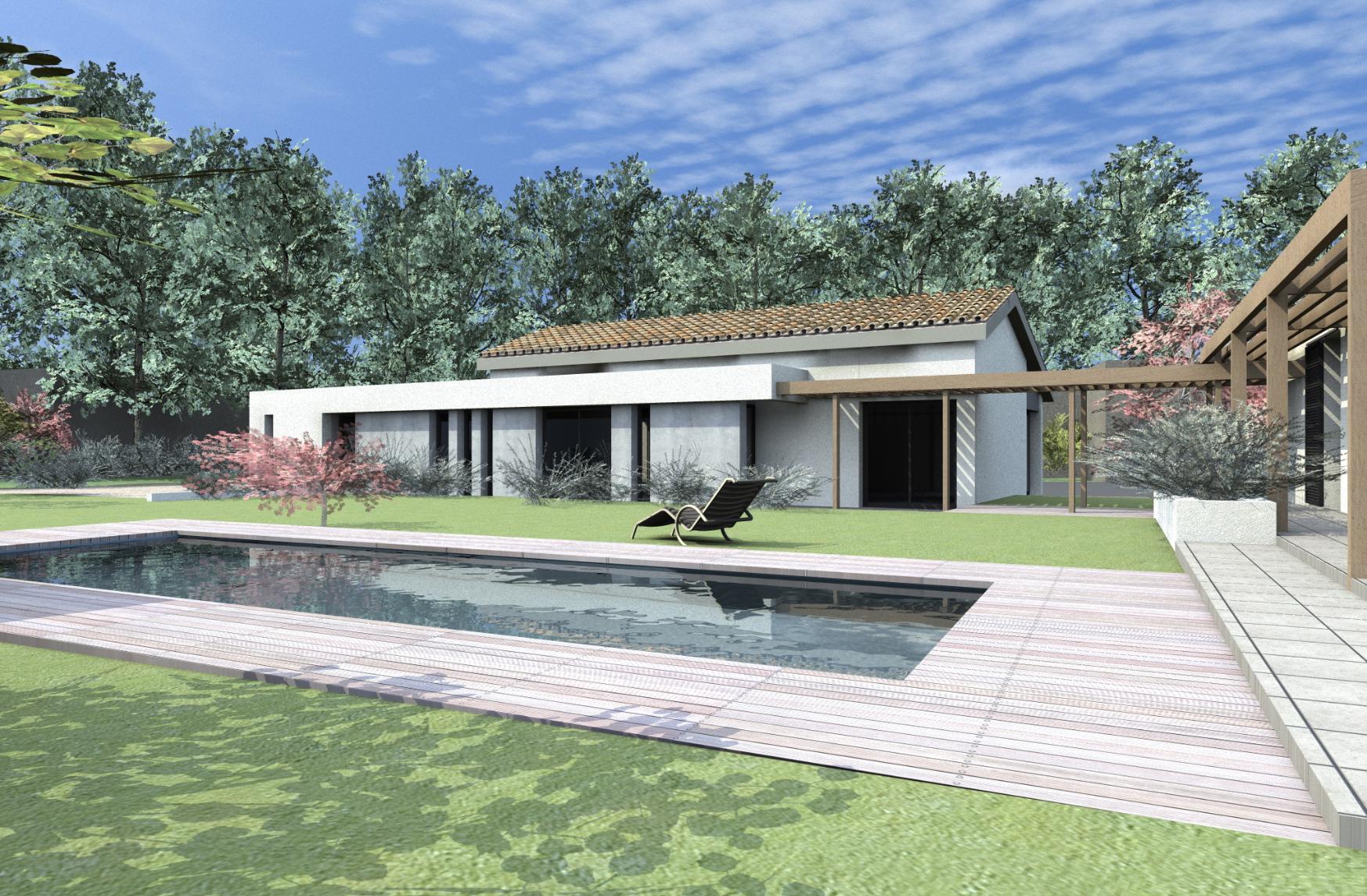 Construction d'un dojo ossature bois à Boucau — vue 7