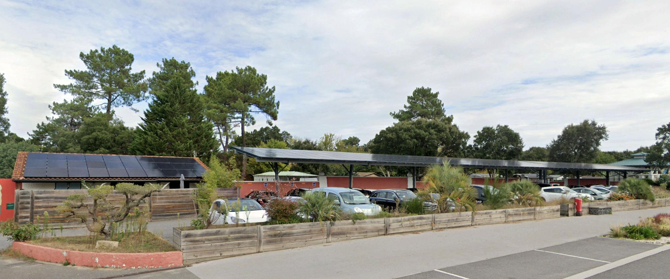 Implantation de panneaux et d'ombrières photovoltaïques - Camping Sylvamar - Labenne — vue 2