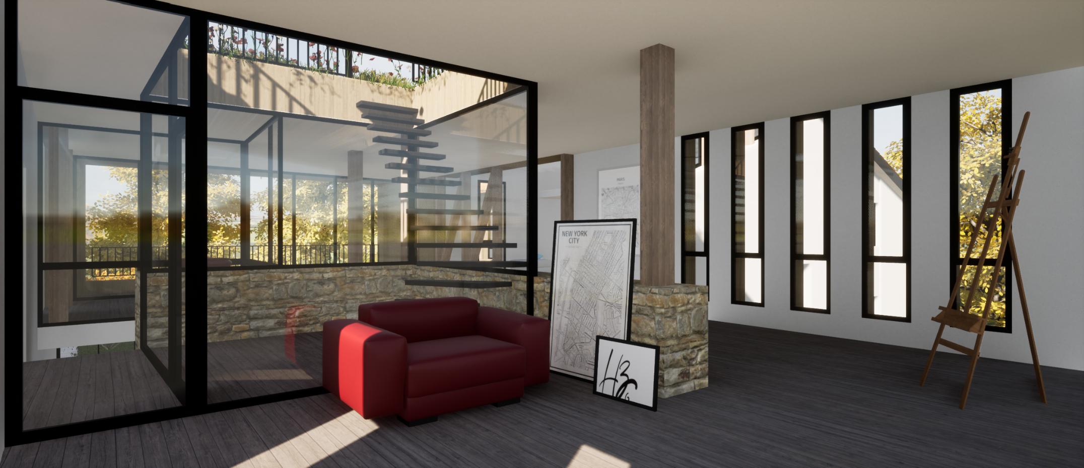 Réhabilitation et surélévation d'une ferme à Saint Martin de Seignanx — vue 5