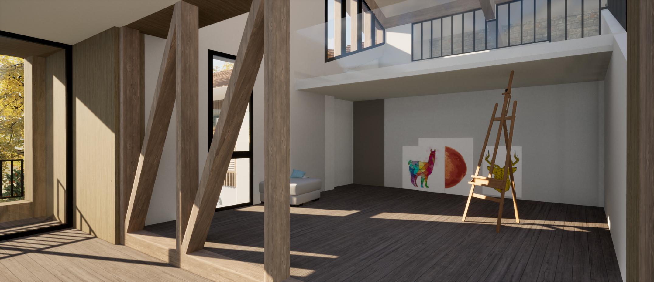 Réhabilitation et surélévation d'une ferme à Saint Martin de Seignanx — vue 6